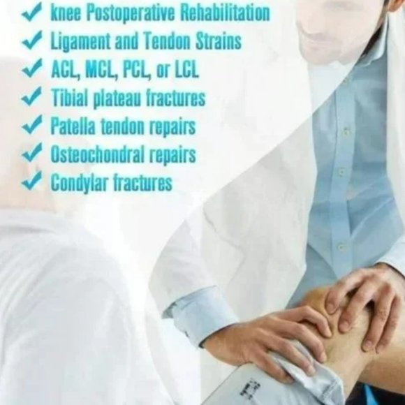 NEW Nvorliy Hinged ROM Adjustable Knee Brace Immobilizer Support Stabilizer ACL - Picture 2 of 8